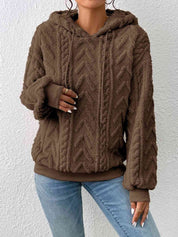 Sweaters with a cord and long arm in a two -tone design for women-5