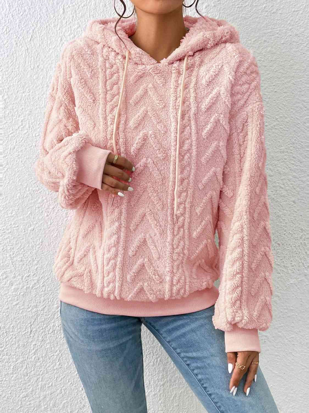 Sweaters with a cord and long arm in a two -tone design for women-2
