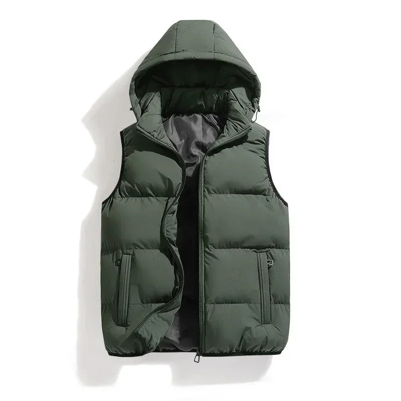 HUGO Bodywarmer | Ultra-Comfort Quilted Puffer Vest with Detachable Hood