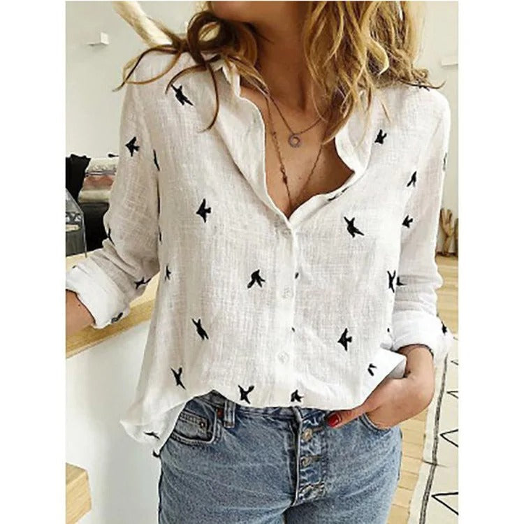 JENNIFER | Stylish and Casual Button-Down Blouse