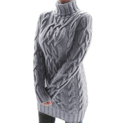 Stay warm and cozy with this stylish knitting dress-5