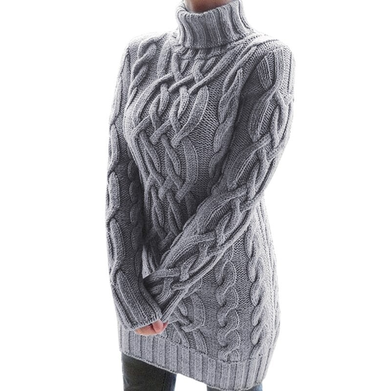 Stay warm and cozy with this stylish knitting dress-5