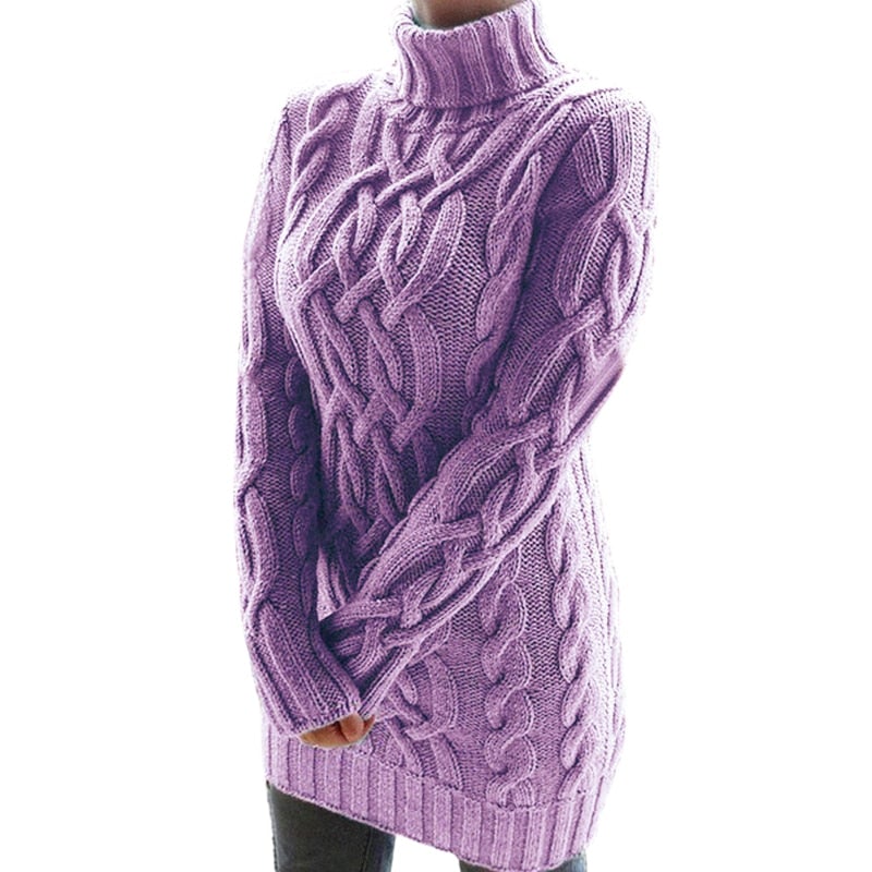 Stay warm and cozy with this stylish knitting dress-2