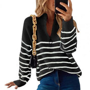 Sweater with zipper for women-4