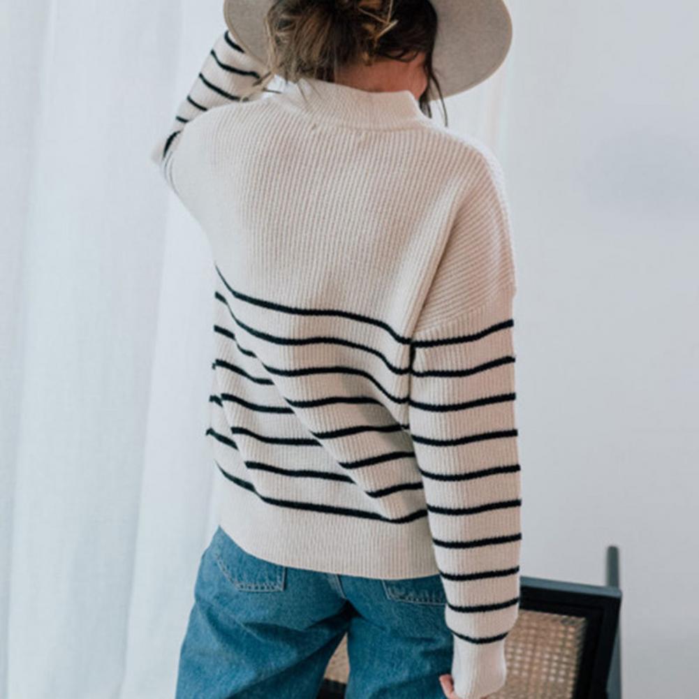 Sweater with zipper for women-3